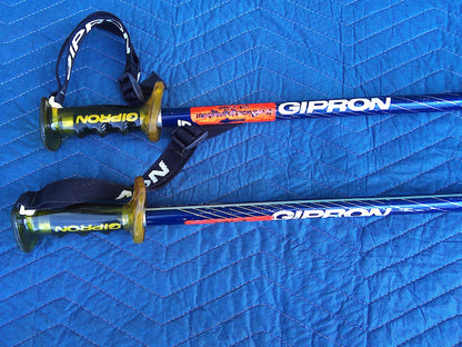 Omega Omesoft Dynastar skis with Sticks and carrying case