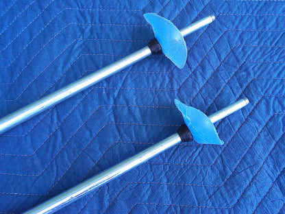 Omega Omesoft Dynastar skis with Sticks and carrying case