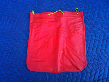 NOS Red/blue Simson vinyl drawstring bag