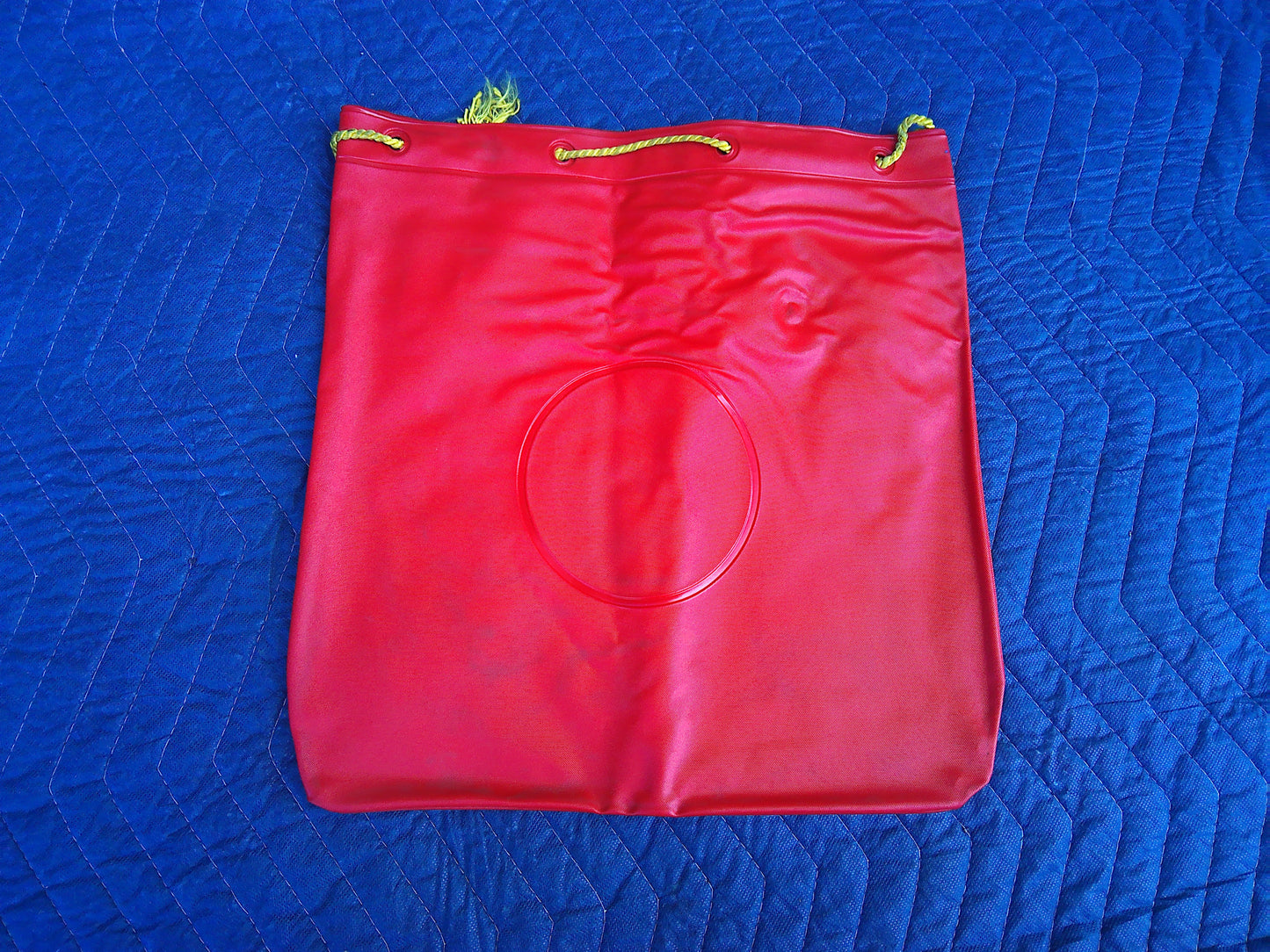 NOS Red/blue Simson vinyl drawstring bag