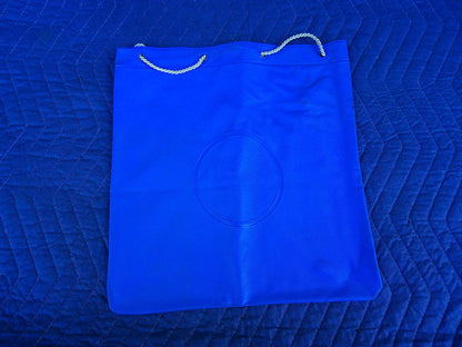 NOS Blue Simson vinyl drawstring bag