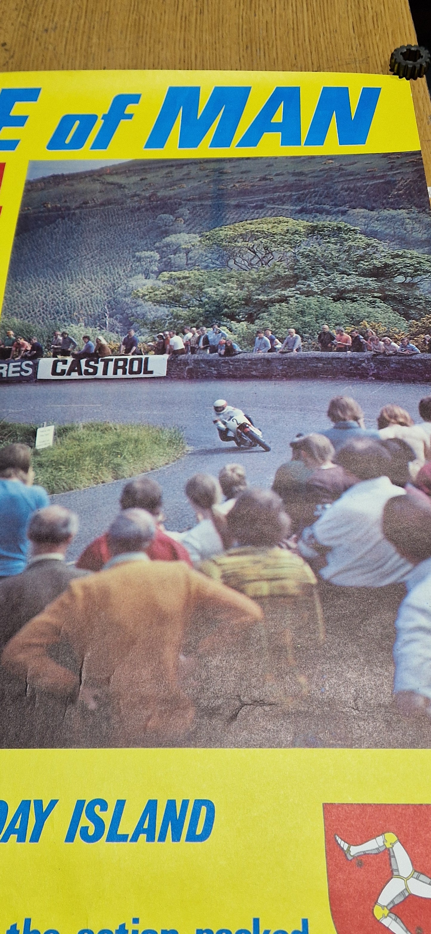 NOS VINTAGE 1974 ISLE OF MAN TT RACE POSTER