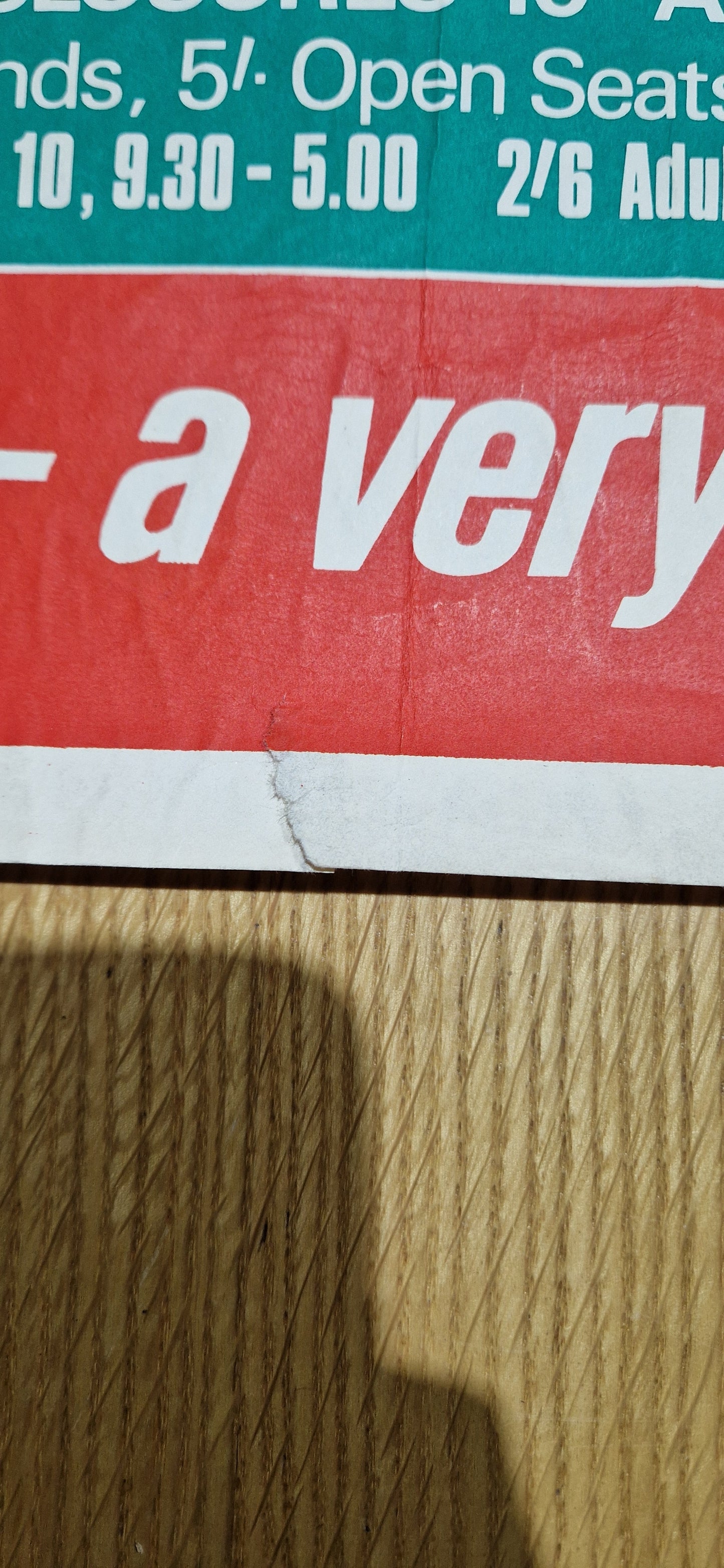 VINTAGE 1968 HUTCHINSON 100 CASTROL POSTER