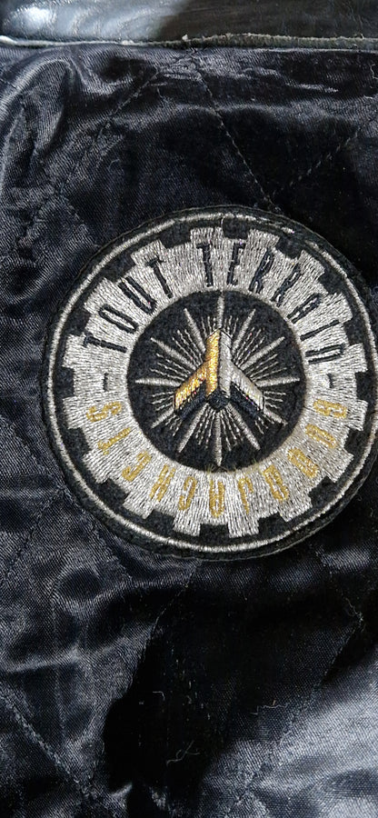 VINTAGE 80'S BULTACO CEMOTO RACING LEATHER JACKET