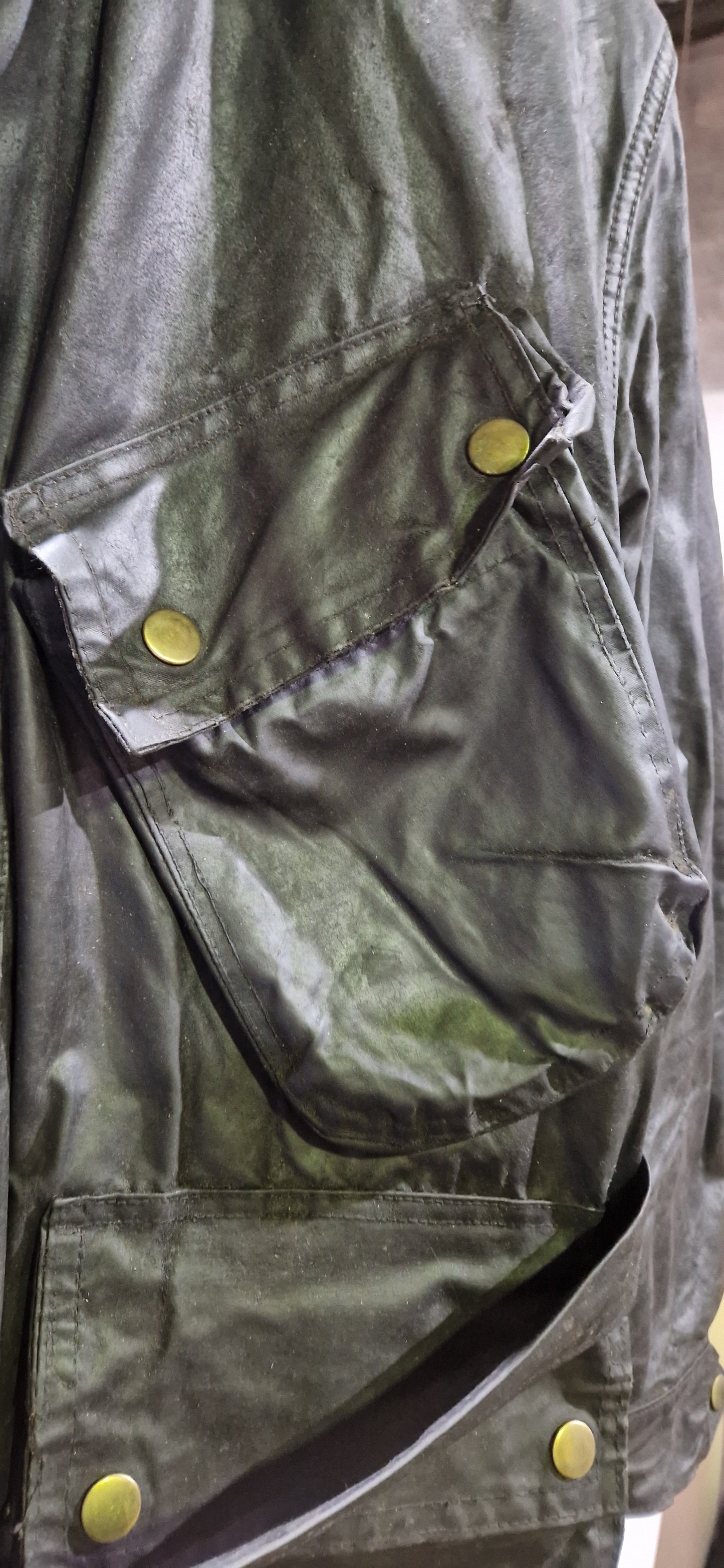 VINTAGE 60'S BARBOUR INTERNATIONAL WAX JACKET BLACK  SIZE M