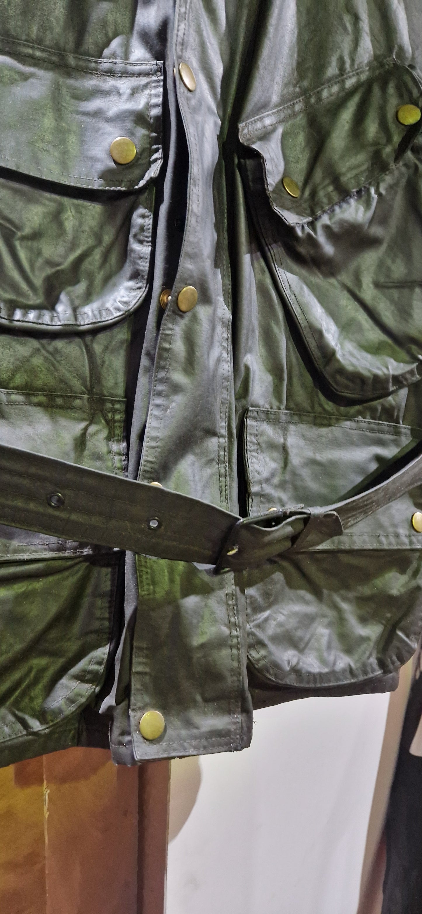 VINTAGE 60'S BARBOUR INTERNATIONAL WAX JACKET BLACK  SIZE M