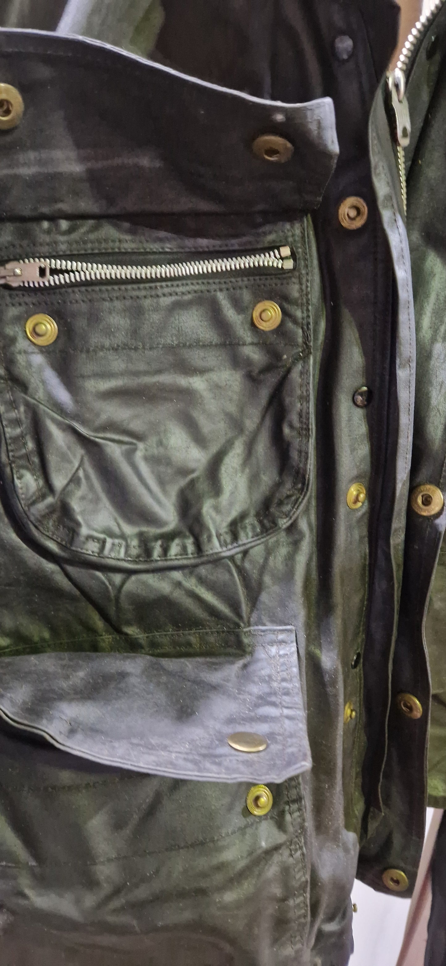 VINTAGE 60'S BARBOUR INTERNATIONAL WAX JACKET BLACK  SIZE M