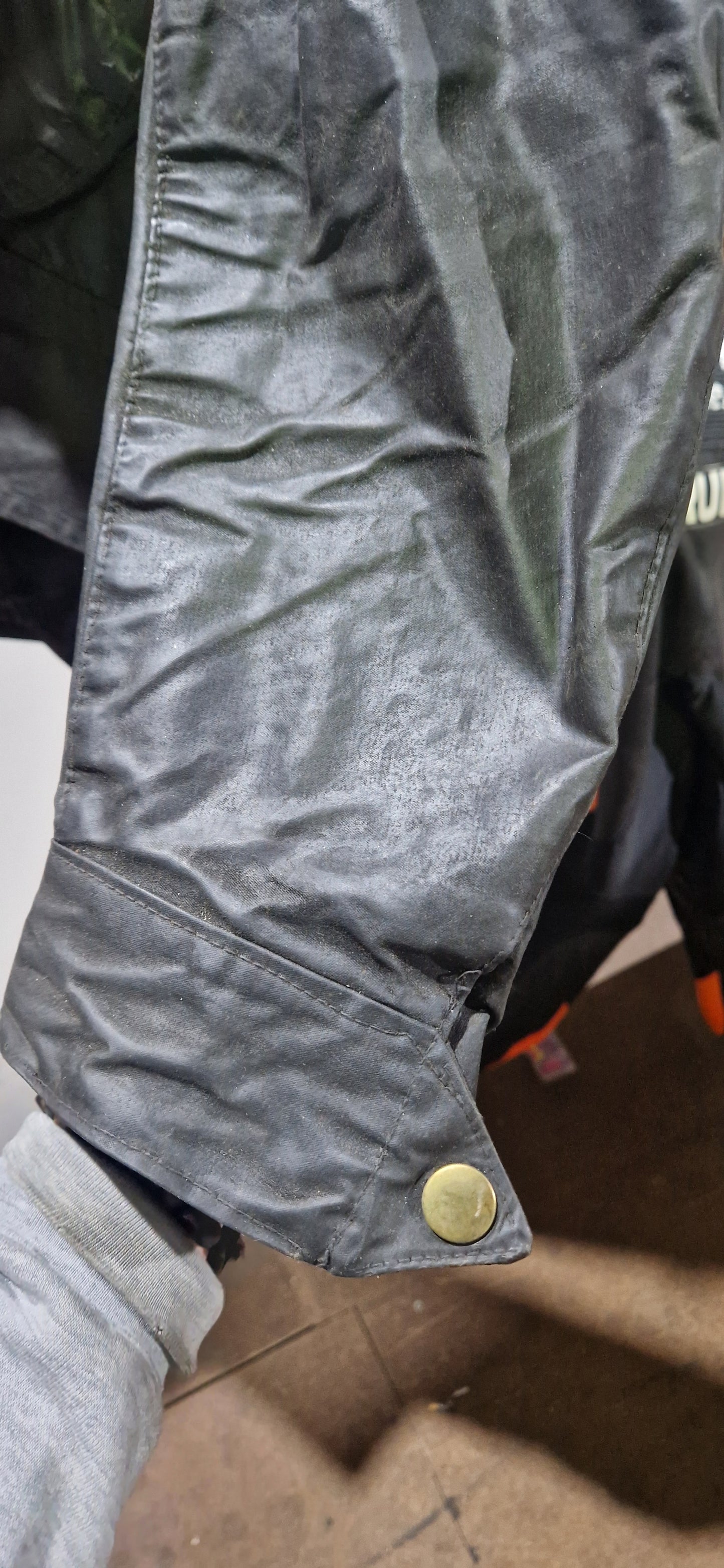 VINTAGE 60'S BARBOUR INTERNATIONAL WAX JACKET BLACK  SIZE M