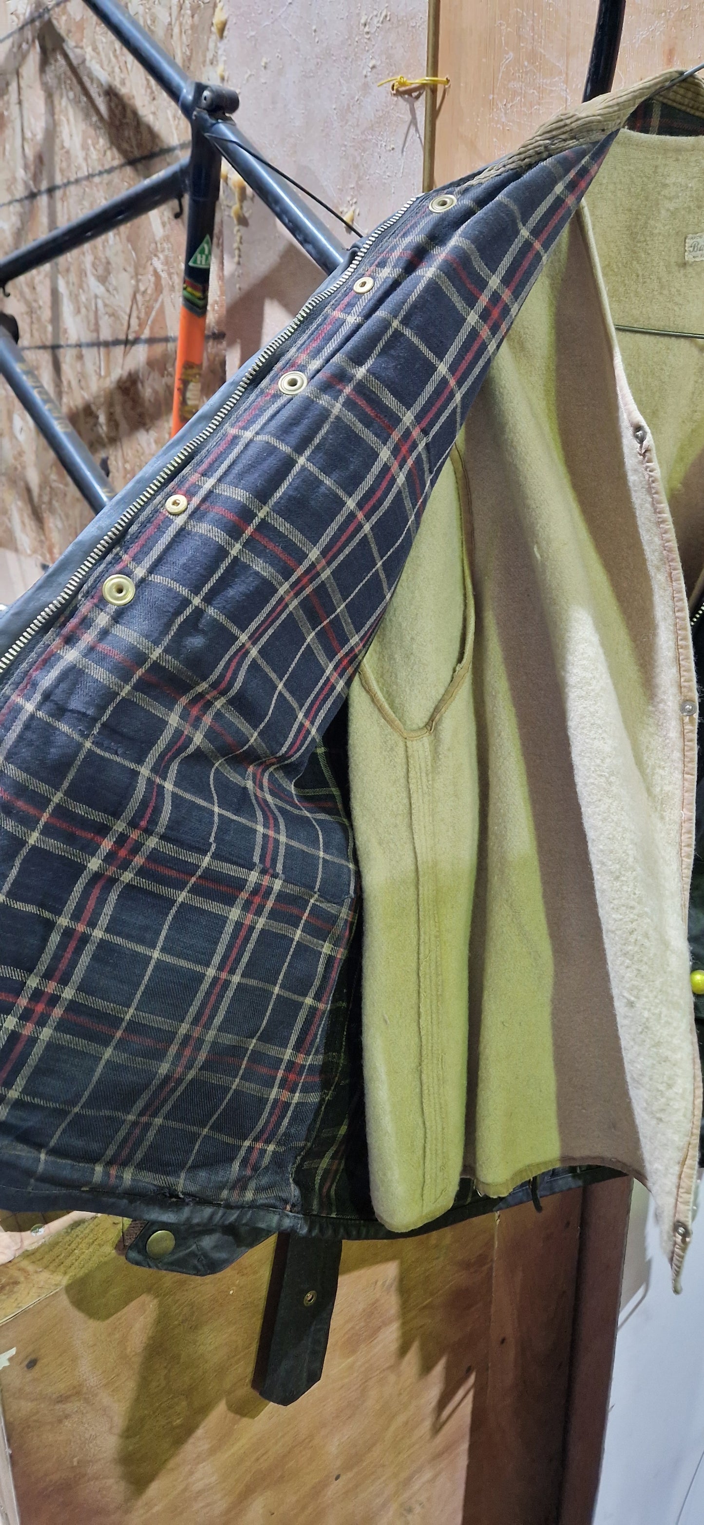 VINTAGE 60'S BARBOUR INTERNATIONAL WAX JACKET BLACK  SIZE M