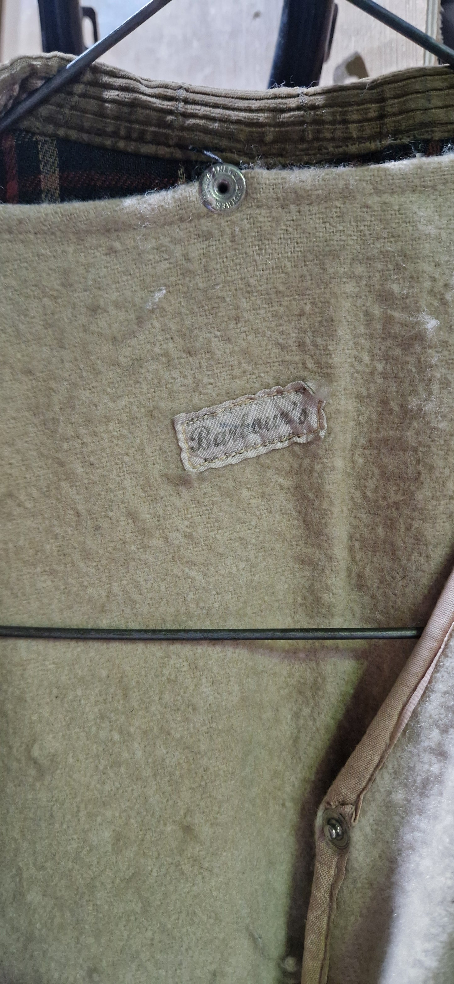 VINTAGE 60'S BARBOUR INTERNATIONAL WAX JACKET BLACK  SIZE M