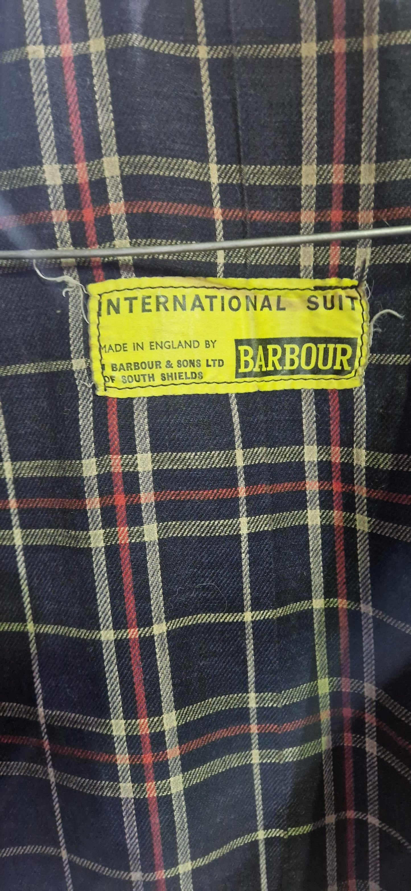 VINTAGE 60'S BARBOUR INTERNATIONAL WAX JACKET BLACK  SIZE M