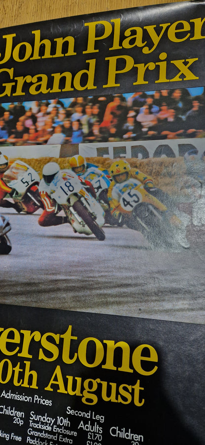 NOS 1975 VINTAGE JOHN PLAYER GRAND PRIX SILVERSTONE POSTER