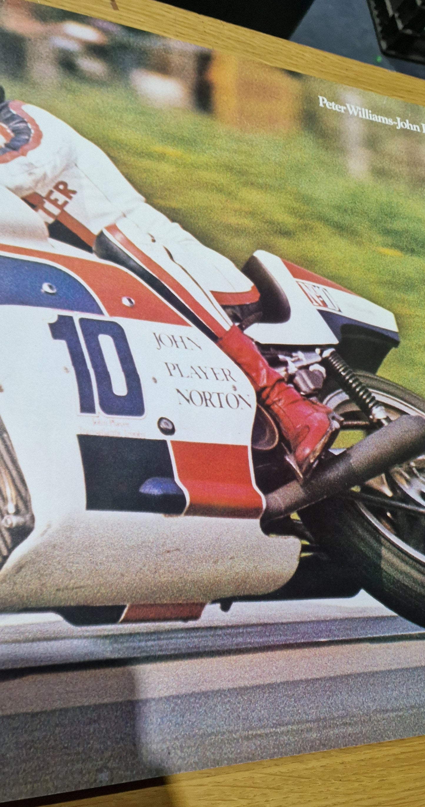 NOS 1973 VINTAGE JOHN PLAYER NORTON FORMULA 750 ISLE OF MAN TT RACE POSTER