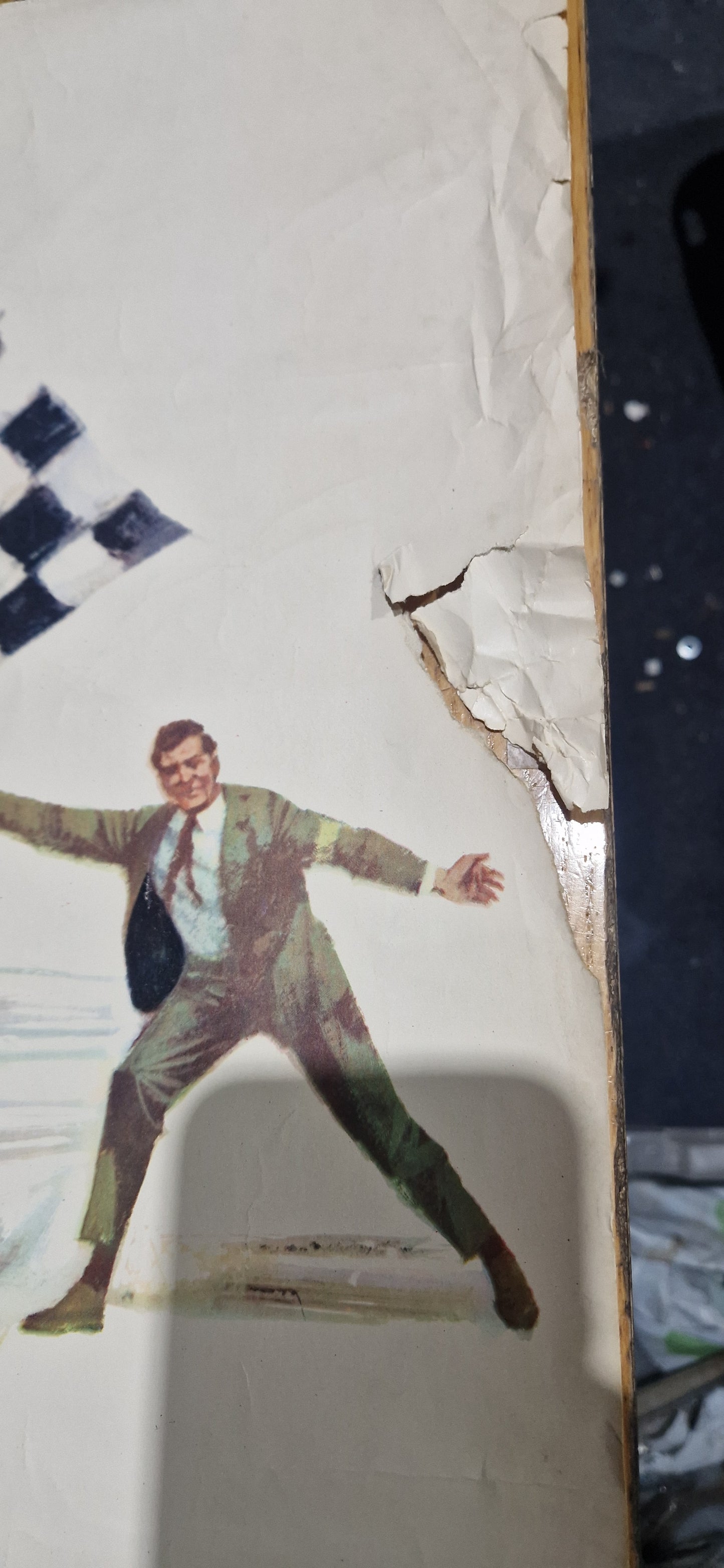 VINTAGE 1960'S "ANOTHER FIRST" CASTROL MOTOR OIL POSTER