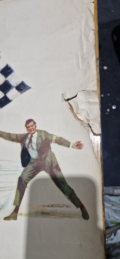 VINTAGE 1960'S "ANOTHER FIRST" CASTROL MOTOR OIL POSTER