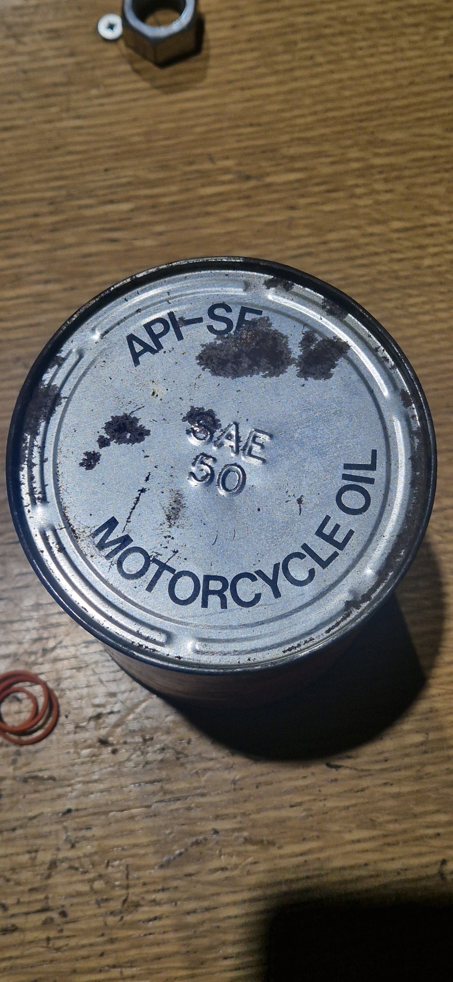 RARE VINTAGE 80'S HARLEY DAVIDSON OIL CAN SAE 50