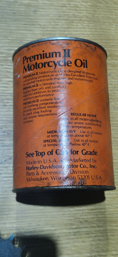 RARE VINTAGE 80'S HARLEY DAVIDSON OIL CAN SAE 60