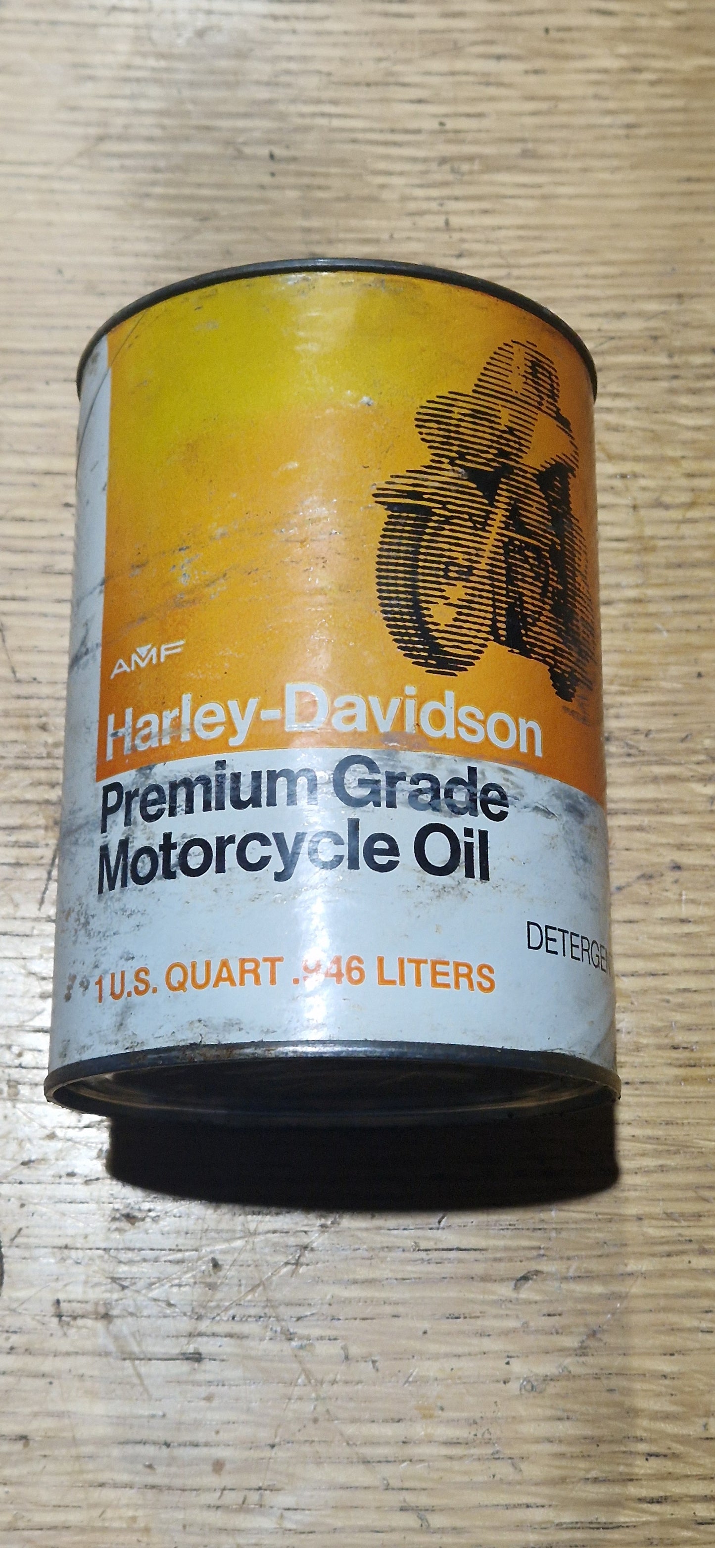 RARE VINTAGE 70'S HARLEY DAVIDSON OIL CAN SAE 60