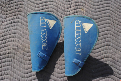 Authentic Vintage Answer Blue Shin Pads