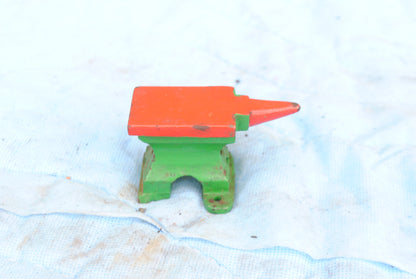 Red and Green mini Cast Iron Anvil