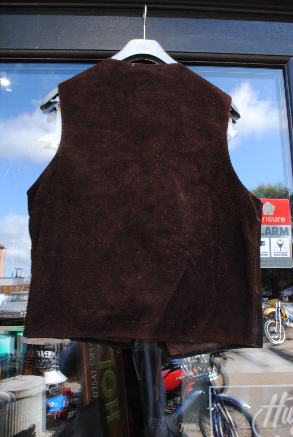 Authentic Suede Leather Vest with California Badges