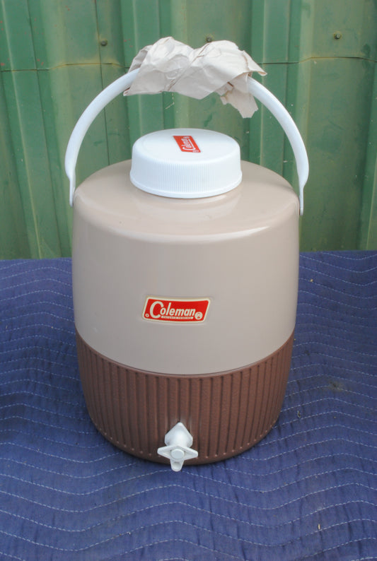 NOS Coleman 1970s brown water jug