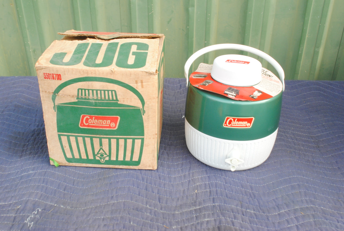 NOS Coleman 1970s green water jug
