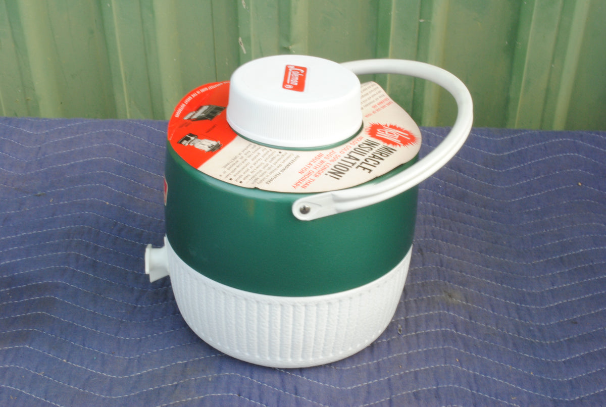 NOS Coleman 1970s green water jug