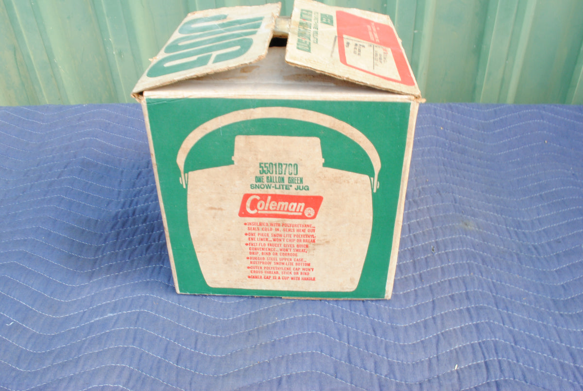 NOS Coleman 1970s green water jug