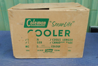 NOS Coleman Canada Snowlite cooler green