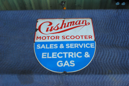 Authentic Cushman metal dealer sign