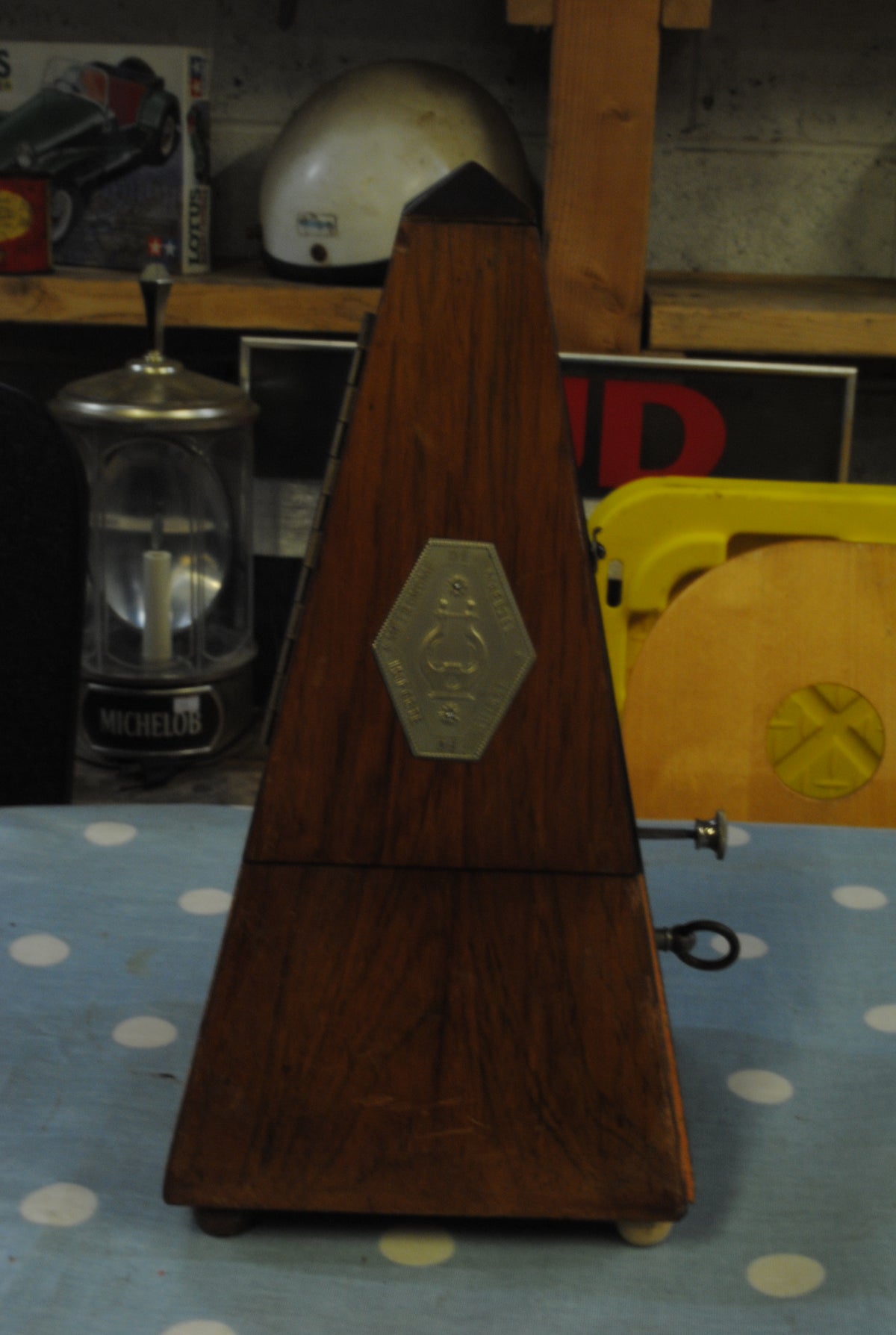 Authentic Vintage Maelzel Swiss Metronome with bell