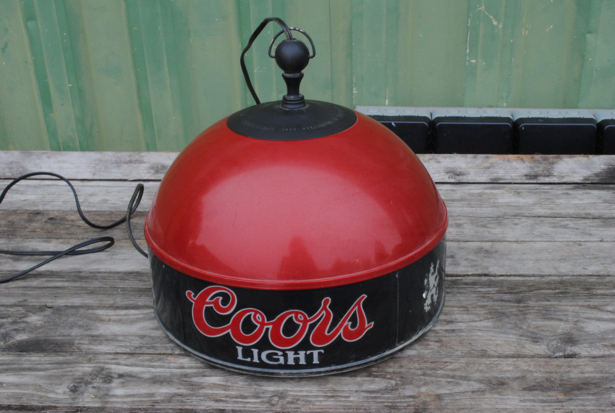 1980s Authentic Coors Light pub table light