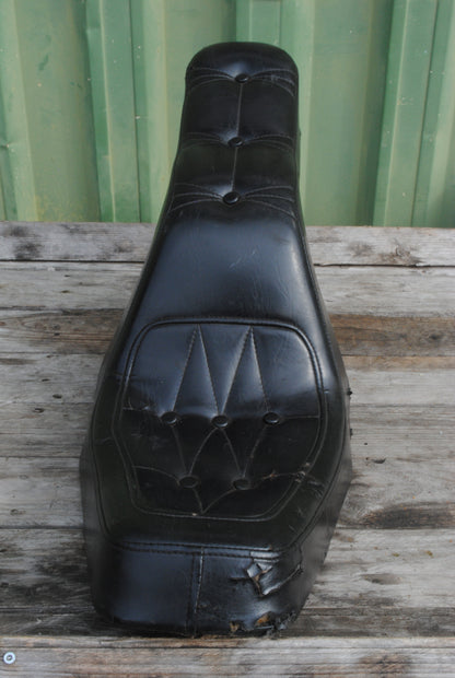 Vintage Authentic Drag Specialties King and Queen motorcycle seat