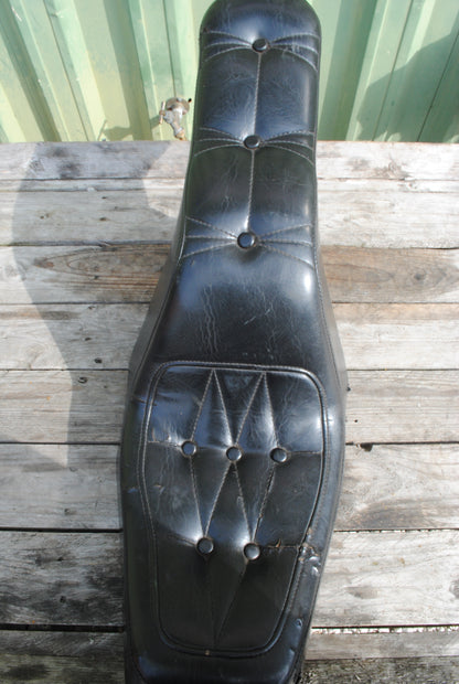 Vintage Authentic Drag Specialties King and Queen motorcycle seat