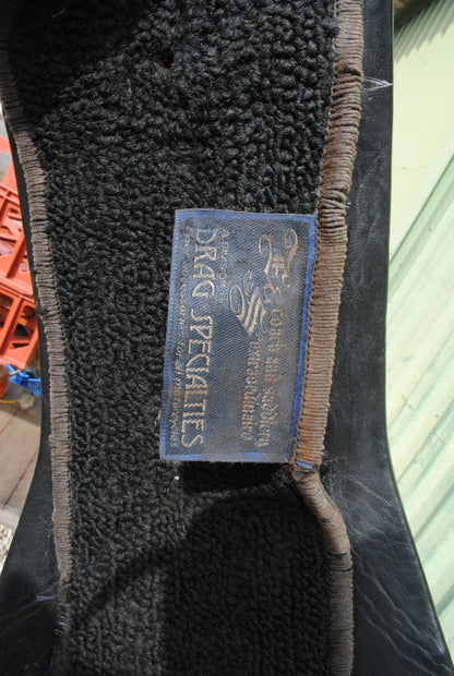 Vintage Authentic Drag Specialties King and Queen motorcycle seat