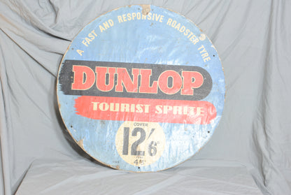 Genuine Dunlop Tourist Sprite Cardboard dealer sign