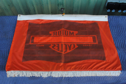 Authentic 1970S Harley davidson dealer banner