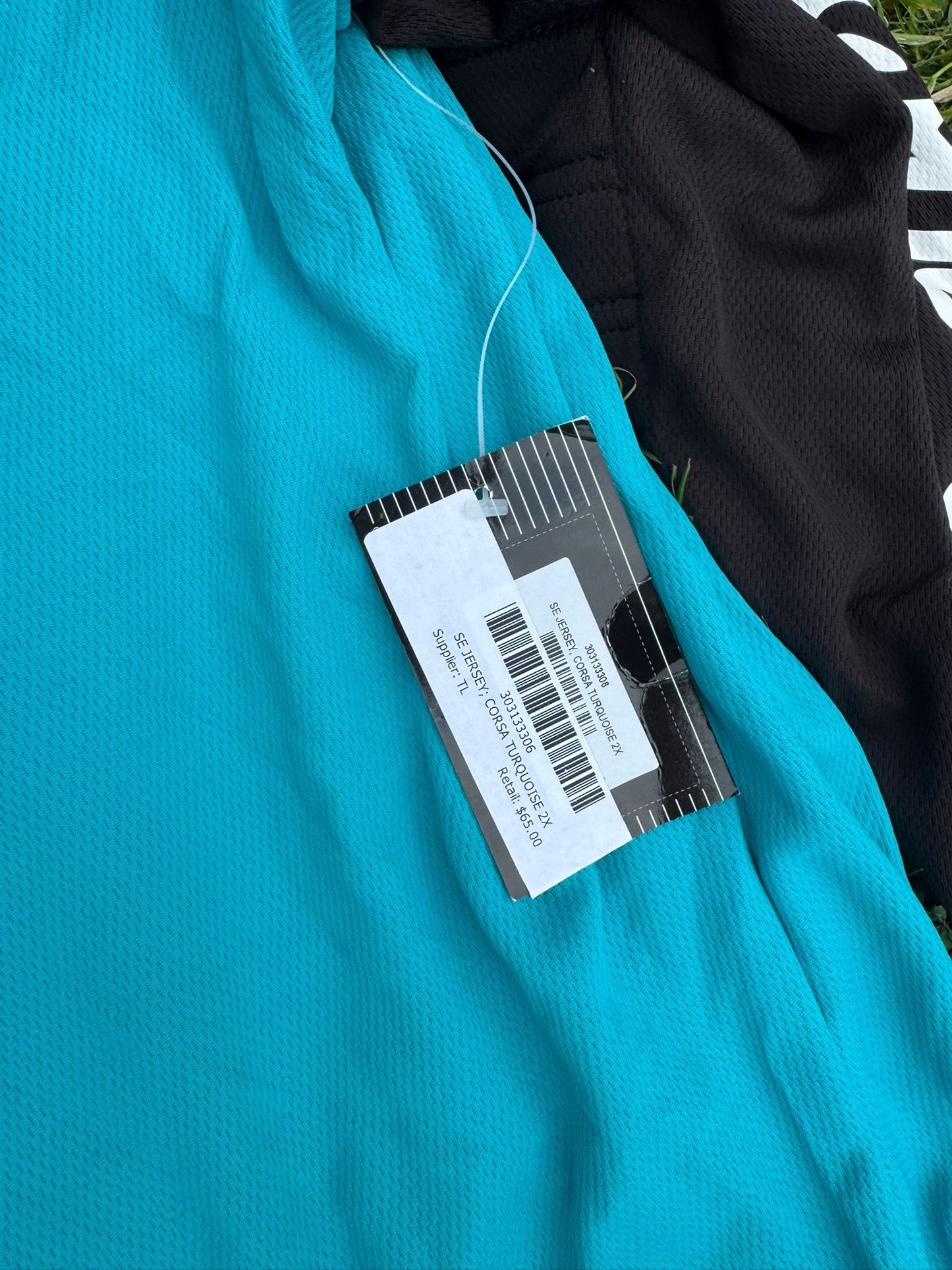 NOS Troy Lee SE Corsa Turquoise 2 piece motocross clothing (36 waist, 48? chest)