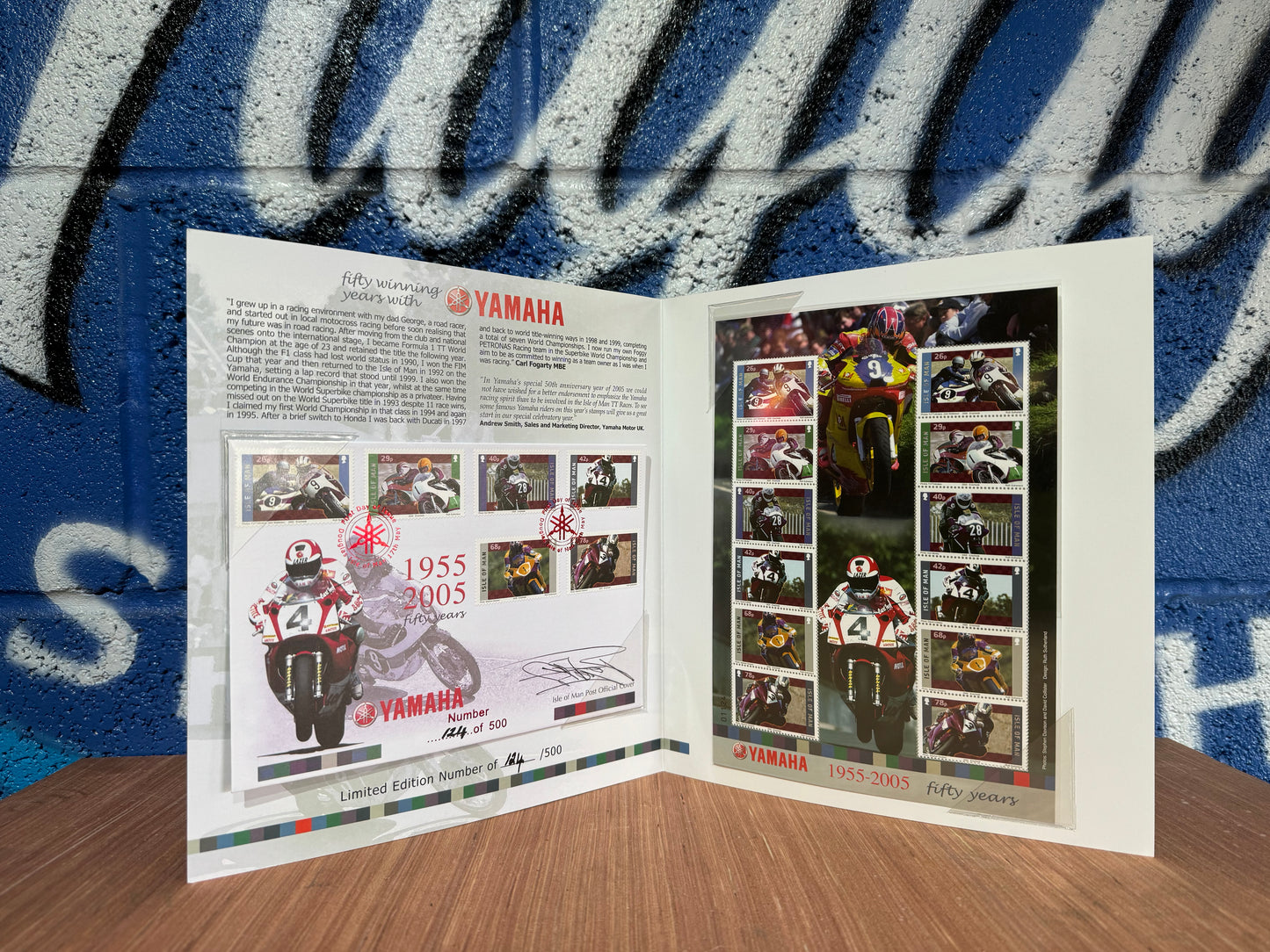 VERY RARE TT 50 YEARS WITH YAMAHA LIMITED STAMP BOOKLET