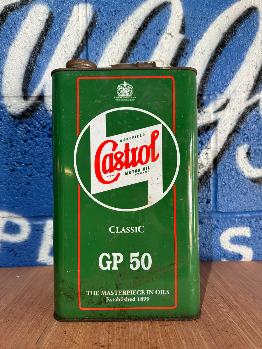 Retro Castrol VINTAGE CASTROL GP 50 OIL CAN 1GALLON – Huggys Speedshop