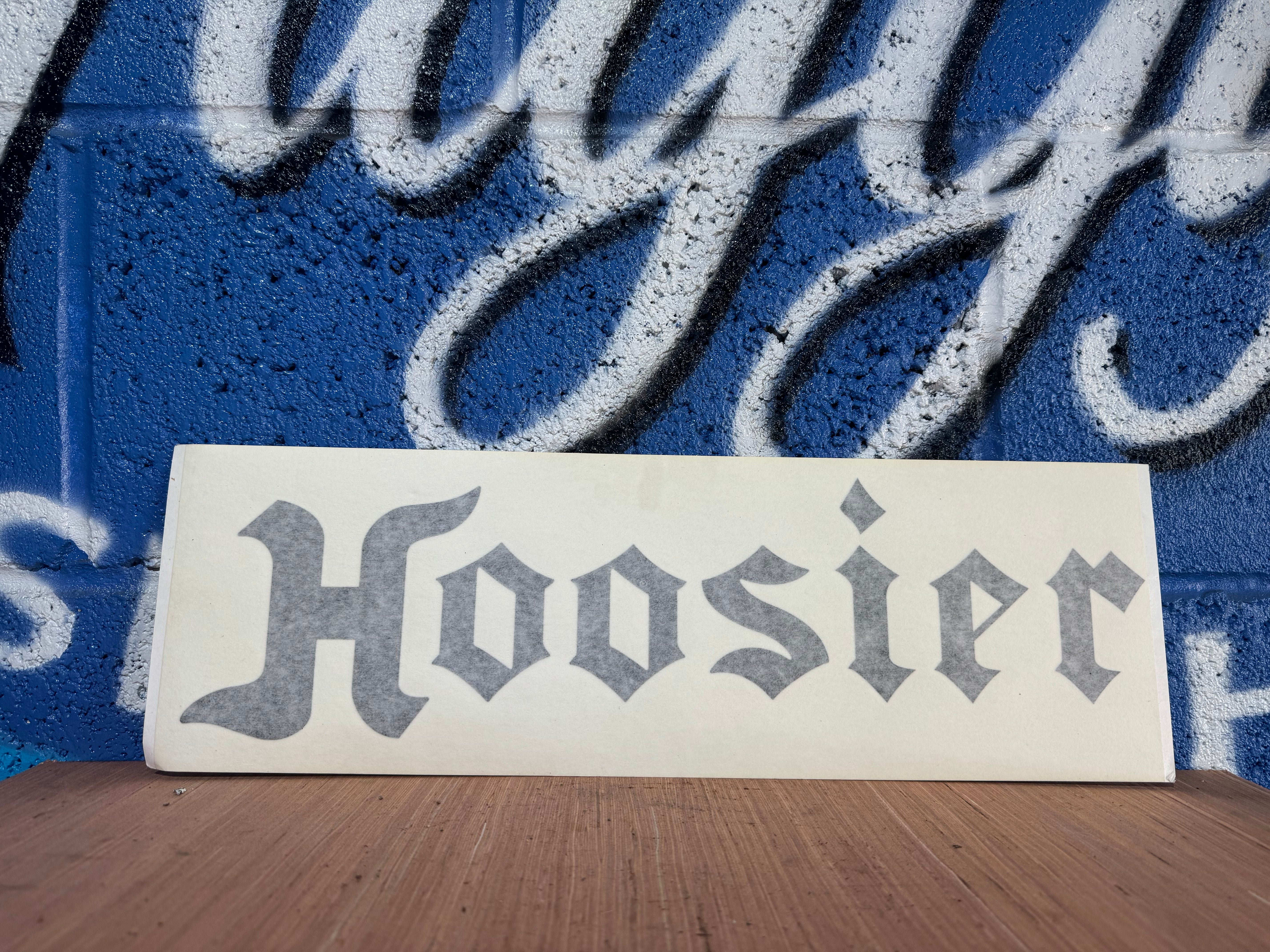 Hoosier Racing Sticker BLACK HOOSIER CAR 19'' STICKER – Huggys Speedshop