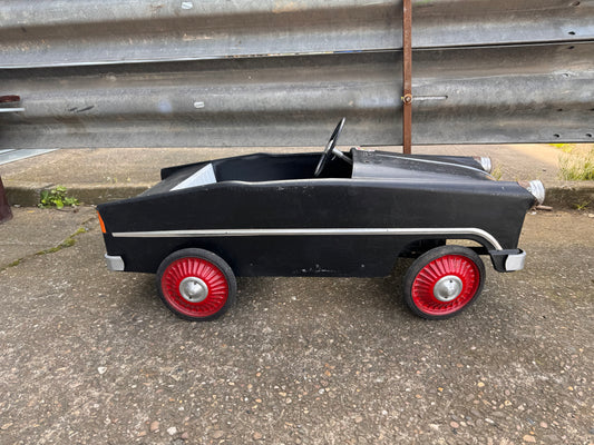 VINTAGE 1950'S? BLACK PEDAL CAR
