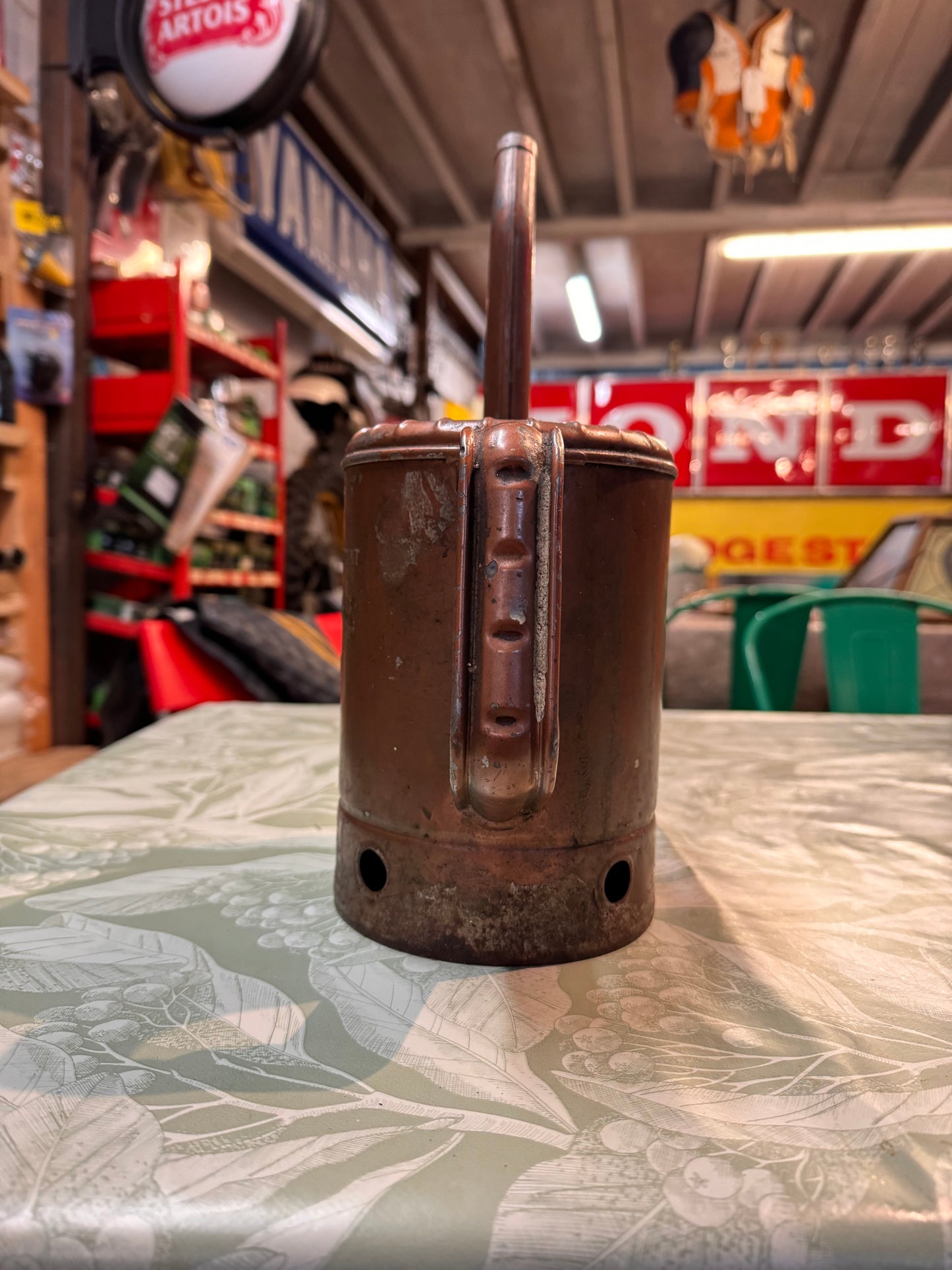 VINTAGE SWINGSPOUT BRASS OIL CAN
