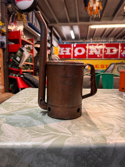 VINTAGE SWINGSPOUT BRASS OIL CAN