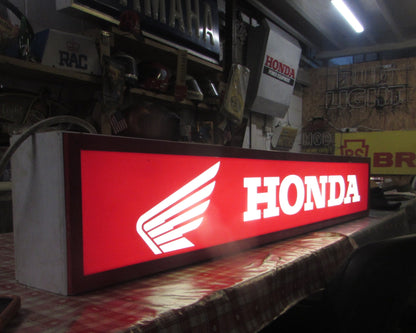 1980-1990 Large Vintage Honda illuminated light up sign