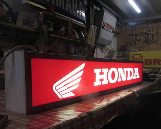 1980-1990 Large Vintage Honda illuminated light up sign