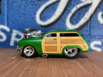 1950 GREEN FORD WOODY HOT ROD MUSCLE MACHINES