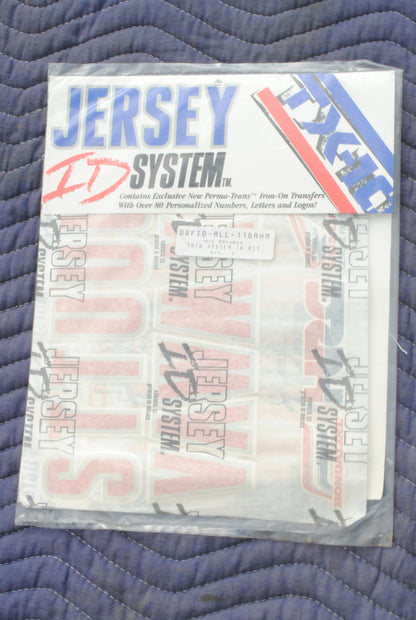 VIntage Authentic Jersey System Iron-On decals