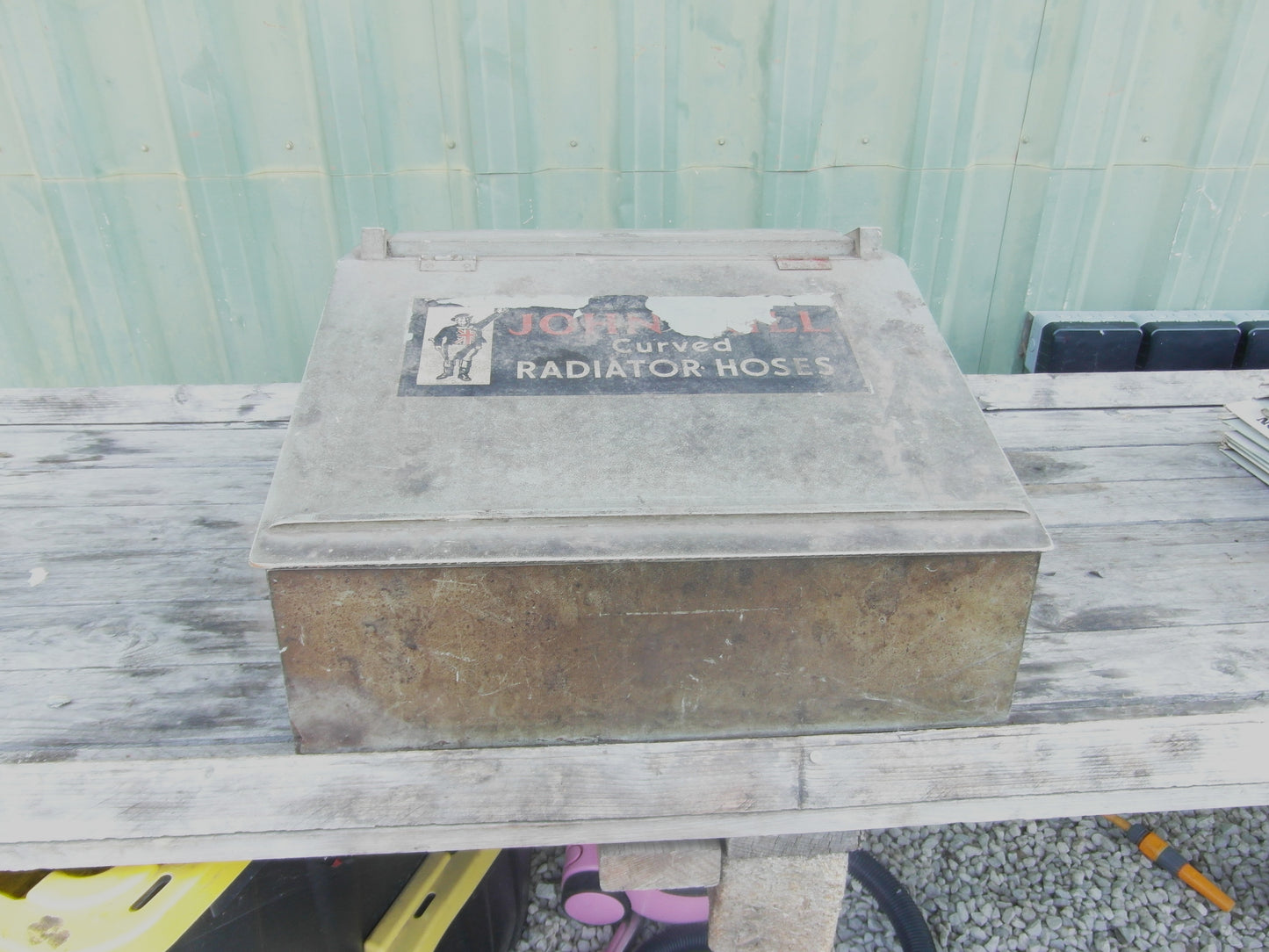 Vintage John Bull curved radiator hoses advertisement box